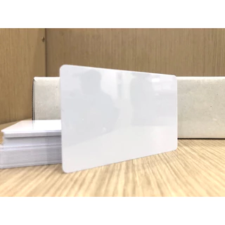 PHÔI THẺ NHỰA PVC TRẮNG IN TRỰC TIẾP (86mm*54mm*0.76 mm) dùng cho máy in nhiệt