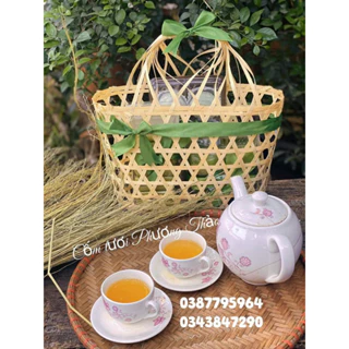 Set giỏ Cốm+Xu Xê Cốm+Bánh Cốm làm quà-biếu(giao hoả tốc HN)