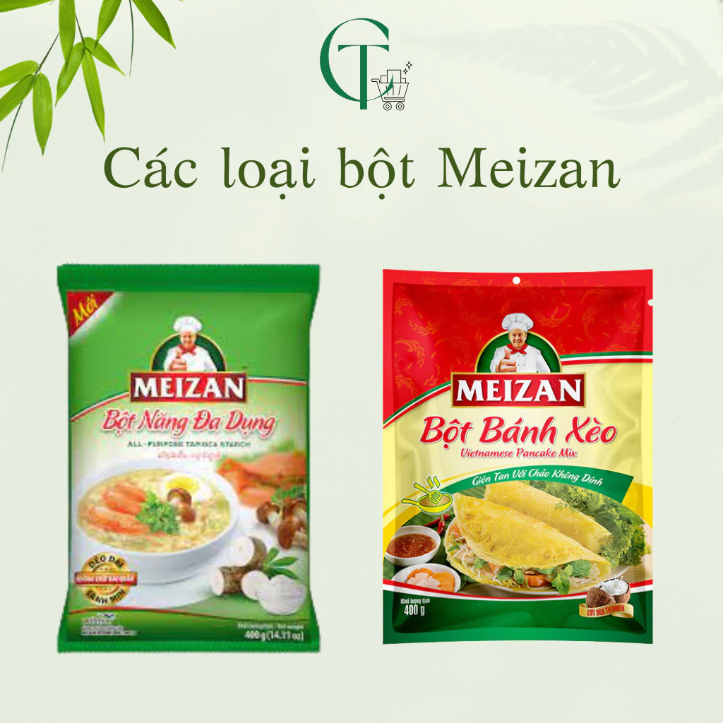 Bột bánh xèo, bột năng, bột chiên giòn, bột mì thương hiệu Meizan
