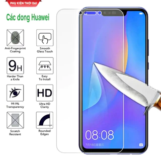 Cường lực Huawei Nova 3i / Nova 2i / Mate 20 / Mate 20X loại tốt trong suốt 9H / 2.5D tặng keo mép giấy lấy bụi