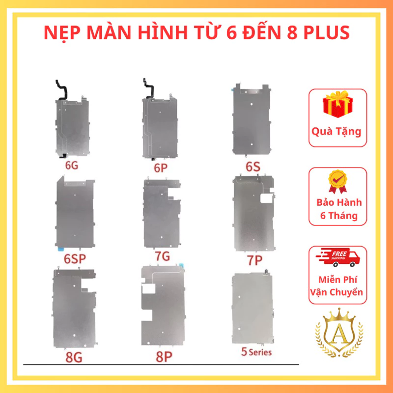 Nẹp Màn Hình Cho 6/ 6 Plus/ 6s/ 6s Plus/ 7/ 7 Plus/ 8/ 8 Plus Hỗ Trợ Cố Định Màn Hình Điện Thoại