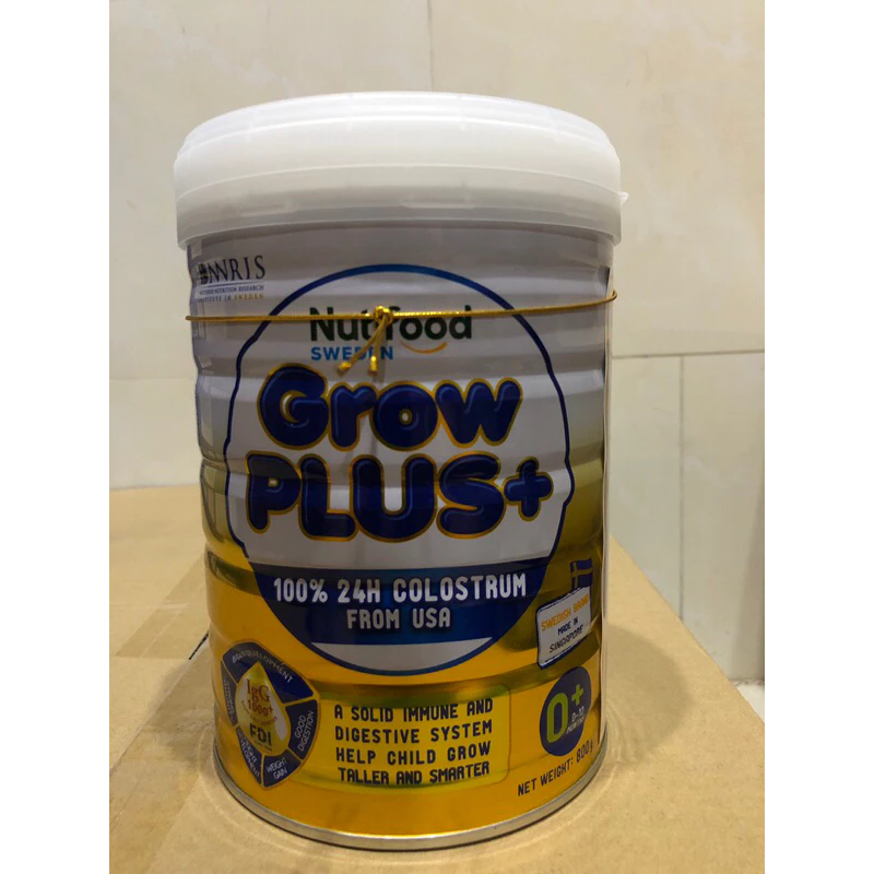 [HSD 1-20226] Sữa Bột Nutifood GrowPLUS+ Vàng Bổ Sung Sữa Non 0+ 800g.