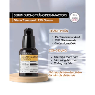 Serum dưỡng trắng mờ thâm DERMA FACTORY NIACIN TRANEXAMIC ACID 13 SERUM