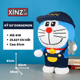 Đồ Chơi Lắp Ráp Mô Hình Nhân Vật Doraemon Kỹ Sư 61cm XINZ.vn