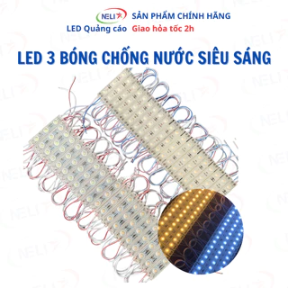 LED hắt 3 bóng chống nước ngoài trời IP68 kích thước 6011 6313 1.5w hàng đẹp