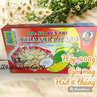 Kẹo dừa Thanh Long đậu phộng sầu riêng gói máy ( hộp 400g )