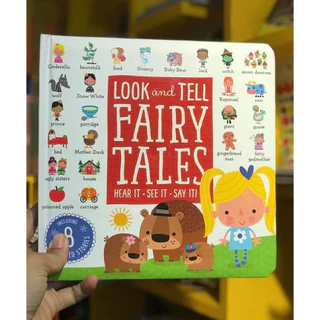 Sách - Look And Tell Fairy Tales bìa cứng + File nghe Mp3