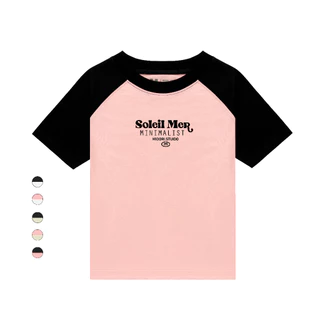 Áo thun Baby Tee Raglan SOLEIL MER Unisex phông Nam Nữ Local Brand Chính Hãng Midori M Studio