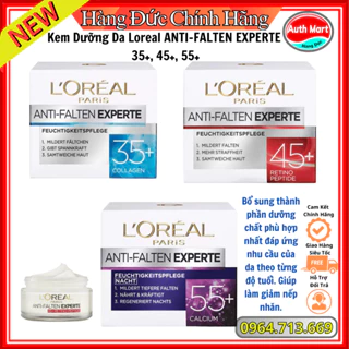 Kem Dưỡng Da Loreal ANTI-FALTEN EXPERTE 35+, 45+, 55+