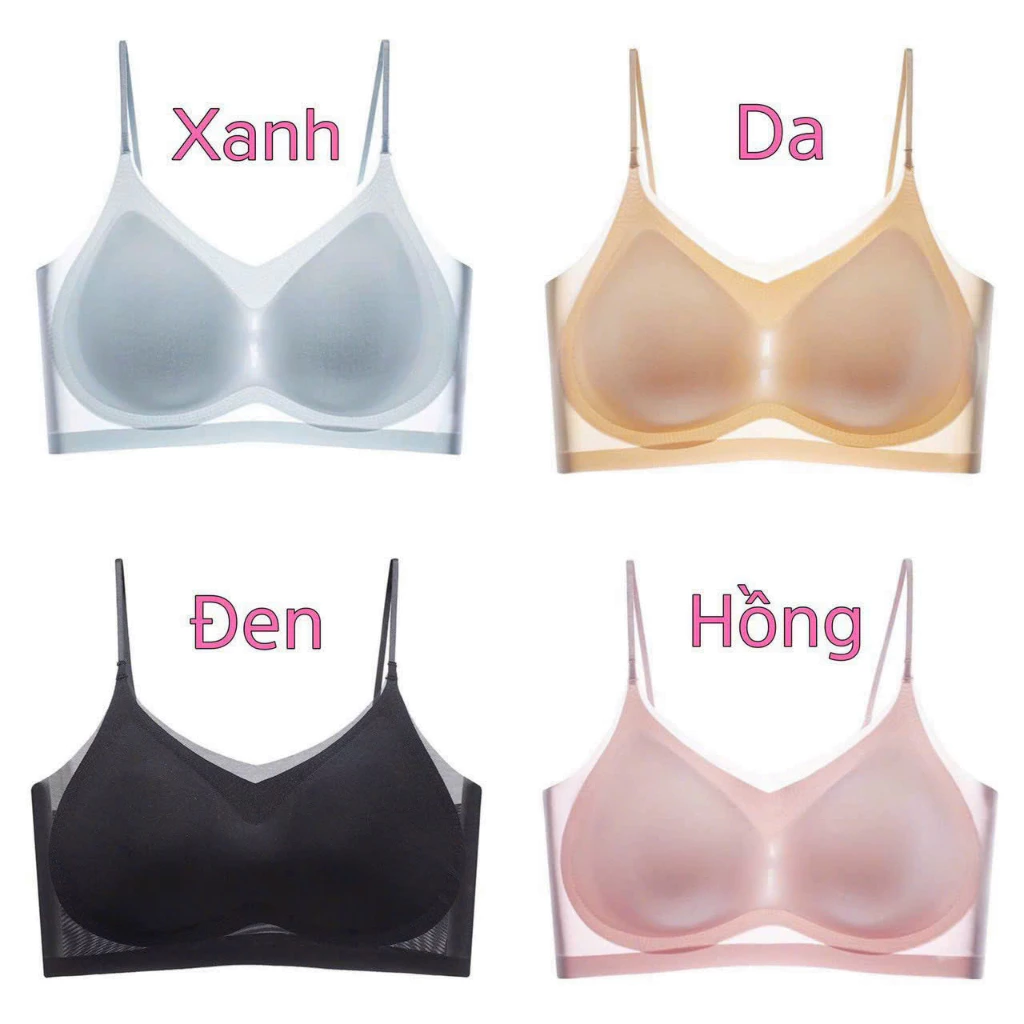 016_Áo Lót, áo ngực Lưới đệm mỏng, không viền, kiểu dáng bra thoáng mát_016