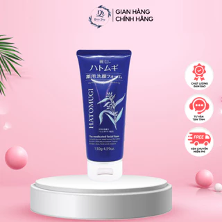 Sữa Rửa Mặt Hatomugi Ý Dĩ Ngừa Mụn, Làm Sáng DaThe Medicated Facial Foam 130g