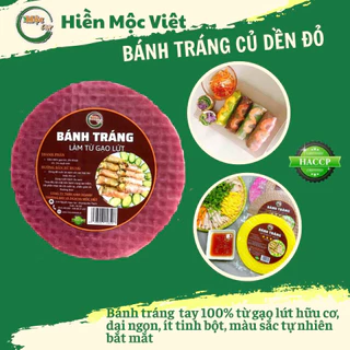 Bánh tráng hữu cơ nhúng Mộc Việt củ dền