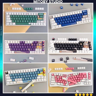 Keycap Astronaut V2 cherry profile PBT dyesub bàn phím cơ Minion Green Travel Pink Doraemon Blue Recycle Mitoby Studio