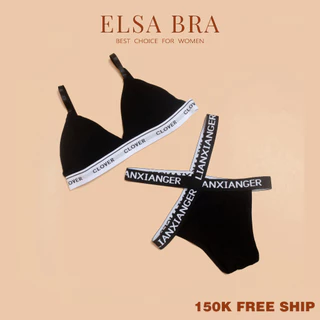 Quần Lót Nữ ELSA BRA Dây Chéo Bản To Cotton Siêu Co Giãn Bản To Gợi Cảm - 380