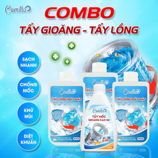 COMBO Sấm Sét: Tẩy lồng máy giặt Camilla 300g + Tẩy gioăng cao su 100g