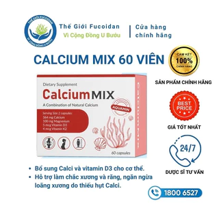 Calcium Mix - Hỗ trợ bổ sung Canxi và Vitamin D3 - Canxi hữu cơ nhập khẩu Ba Lan