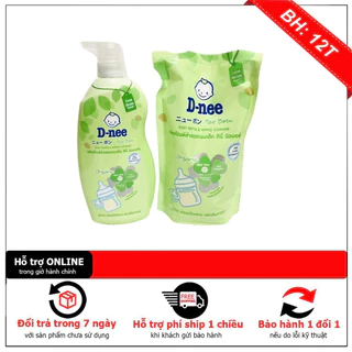 Nước Rửa Bình Sữa Dnee Organic Thái chai 600ml An Toàn Cho Bé