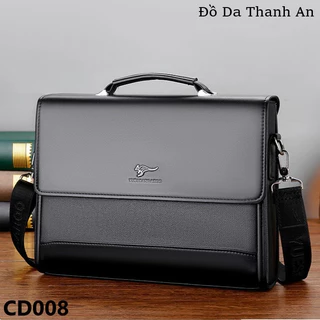 CD008 CẶP DA NAM, TÚI XÁCH CÔNG SỞ HÀNG CHÍNH HÃNG YUESKANGAROO SANG TRỌNG, ĐẲNG CẤP DOANH NHÂN, SIZE 33 NHỎ GỌN.