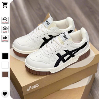 Giày Thể Thao Asics Court MZ, Giày Asics Nâu Xám Nam Nữ Mẫu Mới Hot Hit Hàng Cao Cấp Full Box