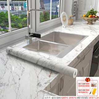 giấy dán bếp chống dầu mỡ YT216 Marble Trắng