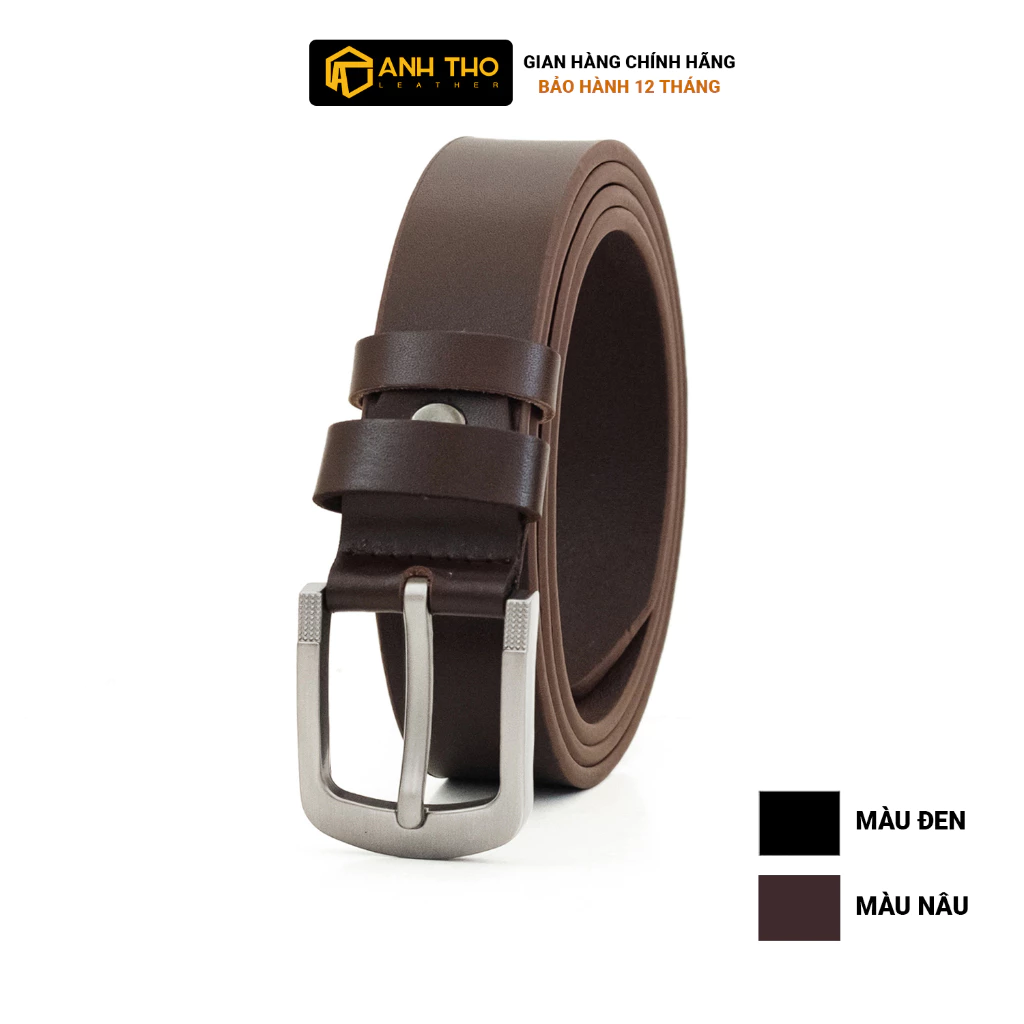 [Bản 2.8cm] Thắt lưng bản nhỏ khoá kim SMK3-03 | Anh Tho Leather