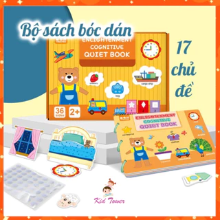 Học Liệu Bóc Dán Montessori 17 Chủ Đề Đồ Chơi Giáo Dục Sớm Cho Bé Thông Minh Tái Dùng Nhiều Lần