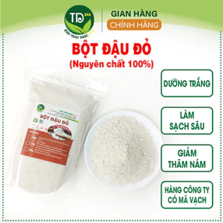 Bột đậu đỏ nguyên chất 100%, dùng đắp mặt nạ, ngăn ngừa mụn, dưỡng da, trắng mịn, giảm nám, thâm, ngừa nếp nhăn [100 g]