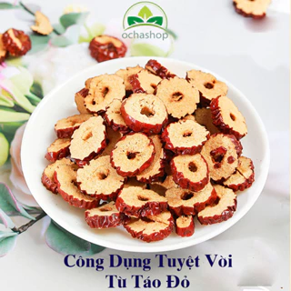 Táo Đỏ Lát Sấy Khô 500gr OCHASHOP Giúp Thanh Nhiệt, Tốt Cho Cơ Thể