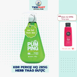 Chai Kem Đánh Răng Perioe Pumping Hàn Quốc - Herb thảo dược siêu tiết kiệm 285g