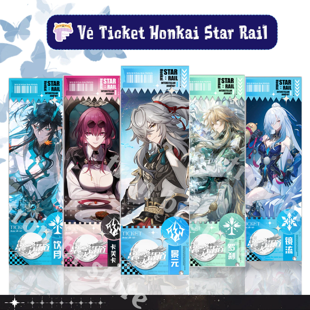 Ticket Honkai: Star Rail 2 mặt đầy đủ nhân 