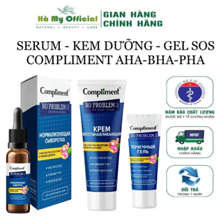 Serum - kem dưỡng - gel sos Compliment No problem AHA-BHA-PHA phục hồi, tái tạo da dầu mụn 50ml