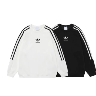 Áo Sweater ADIDAS Nam Nữ bacsic chính hãng chất nỉ bông form unisex áo swt nike 3 sọc cặp đôi nam nữ cao cấp ACA  M203