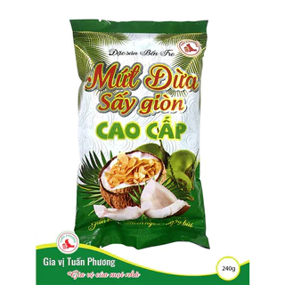 Mứt Dừa Sấy Giòn Tuấn Phương 200g