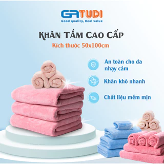 🌟 Khăn Tắm, Gội Cao Cấp Gatudi 50x100cm - Siêu Mệm Mịn, Siêu Thấm Hút Cho Gia Đình, Spa, Khách Sạn 🌟