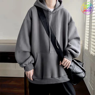 Áo Nỉ Trơn Unisex Hoodie Nữ Nam Trơn Form Rộng CÓ MŨ Chất Nỉ Bông Loại Xịn Bigsize - win99