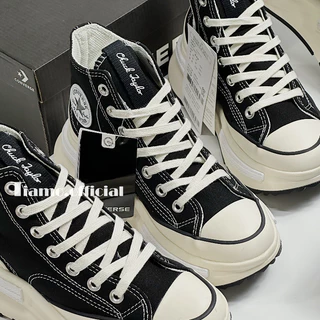 Giày Thể Thao Sneaker CVs Cao Cổ Run Star Legacy Chuck 70 AT-CX High Black And White Màu Đen Trắng Đế Cao Cho Nam Nữ