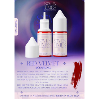 Mực Phun Xăm Bong Đậm Màu Đỏ Nhung (RED VELVET) S7VEN TIMES Concentration