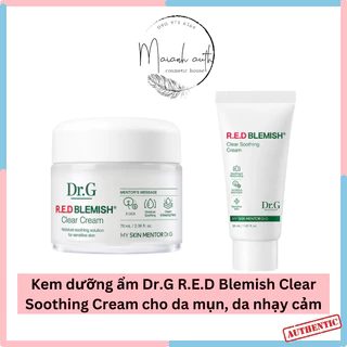 Kem dưỡng ẩm DR.G R.E.D Blemish Soothing Clear Cream DRG làm dịu, phục hồi da