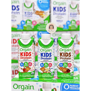 Sữa Tươi Hữu Cơ Orgain Kids Protein - Mỹ cho bé từ 2y+ - Hộp 244ml