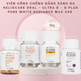 Viên uống chống nắng Heliocare Ultra D - D Plus - Oral - Viên uống trắng da Heliocare Pure White Max240