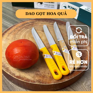 Dao gọt hoa quả đa năng siêu sắc bén, không gỉ cán vàng - cán gỗ, mũi tròn - mũi nhọn chính hãng Thái Lan VIVA