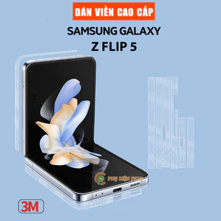 Dán viền Samsung Z Flip 5 - Dán bảo vệ khung viền Samsung Galaxy ZFlip 5 5G - 2 Bộ