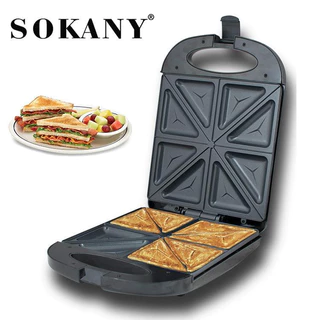 Máy làm bánh hotdog Sokany khuôn tám bánh 1200W