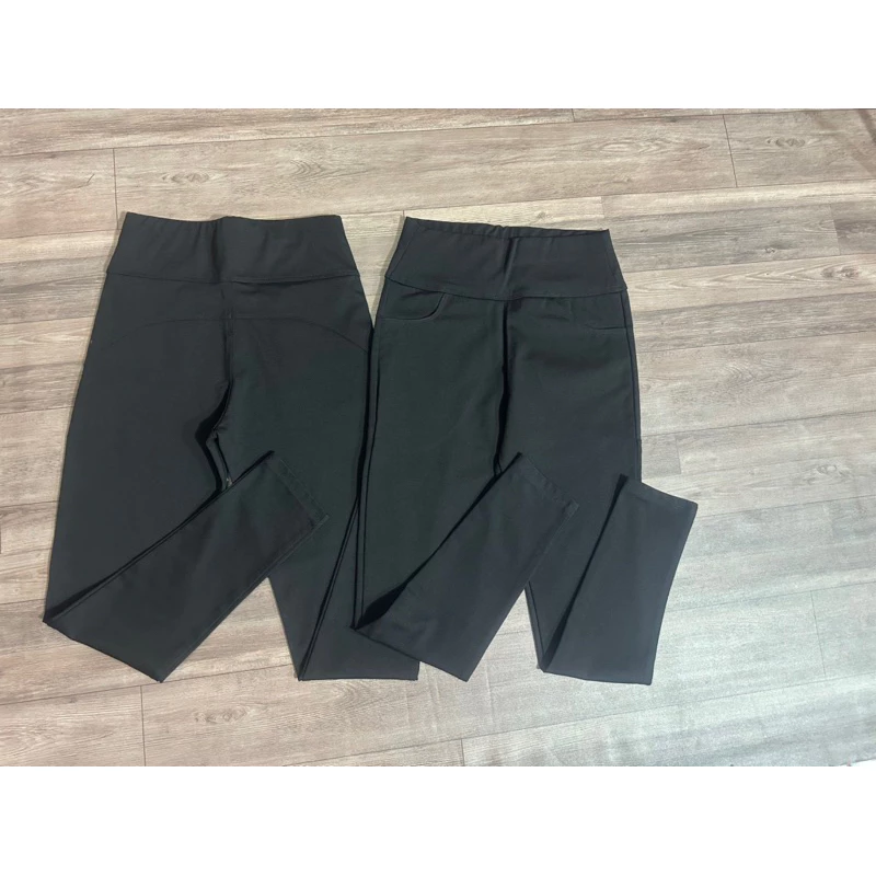 Quần legging cạp cao 2 túi trước,gân sau mã 172