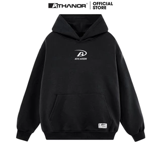 Áo Hoodie ATHANOR Local Brand Form Rộng Mũ 2 Lớp Tay Dài Cotton Nỉ Bông Mẫu LOGO A