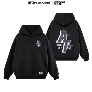 Áo Hoodie ATHANOR Local Brand Form Rộng Tay Dài Mũ 2 Lớp Cotton Nỉ Bông Mẫu AT