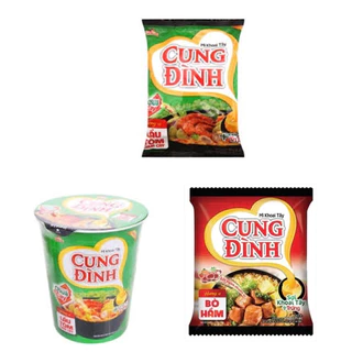 Mì Cung Đình lẩu tôm chua ly 71gr / gói 85gr