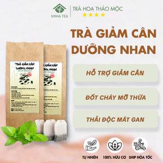 Trà giảm cân detox, tan mỡ an toàn hiệu quả, đốt cháy mỡ thừa, đẹp da gói 30 túi lọc - MIHA Tea