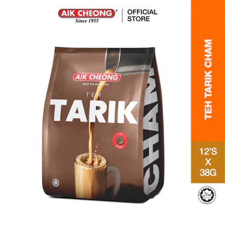 (Bao Bì Mới) Trà Sữa Vị Cà Phê Aik Cheong Teh Tarik Cham Malaysia 4 In 1 (12 Gói x 38g)