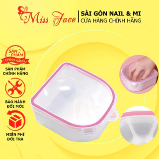 Bát ngâm tay hình vuông 2 tầng - Ngâm tay cắt da tiện lợi - dụng cụ ngâm tay làm nail